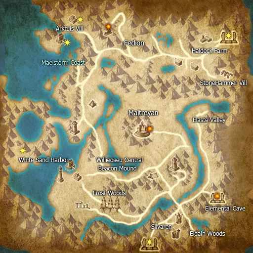 Map of Willieoseu