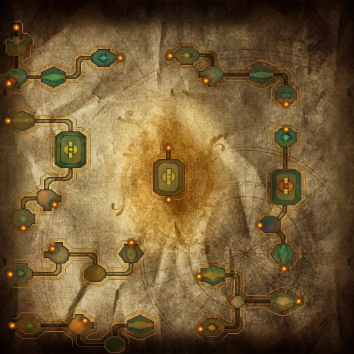 Map of Ruber Chaos
