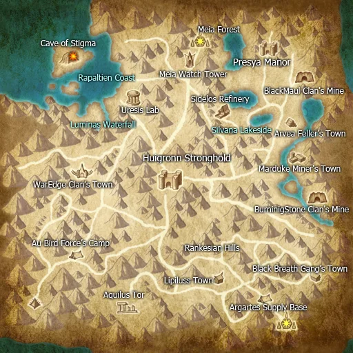 Map of Adellia