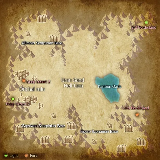Map of Deep Desert 1