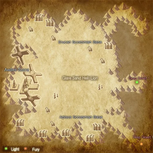 Map of Deep Desert 2