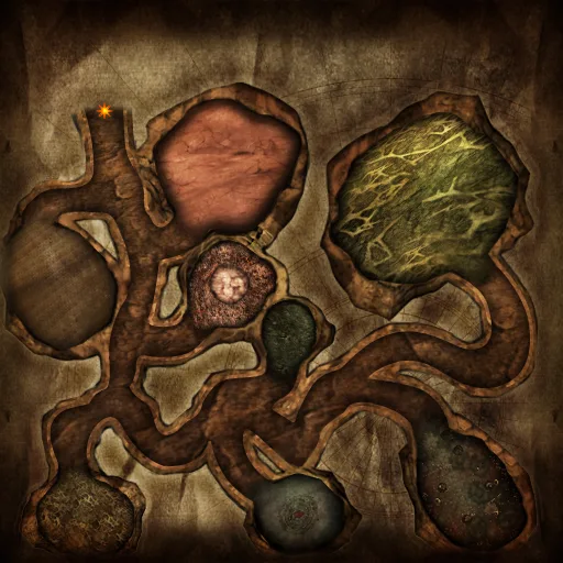 Map of Queen Caput